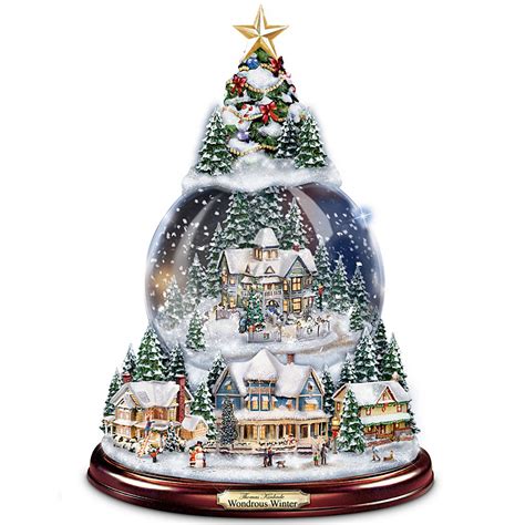 Thomas kinkade snow globe - His snow globes managed to capture the elements in motion. They create an enchanting feel whenever you look at them. Thomas Kinkade “Wondrous Winter” Musical Tabletop Christmas Tree. Collecting Thomas Kinkade snow globes are a favorite hobby among many people so they can display them during Christmas. They come in different intrinsic patterns.